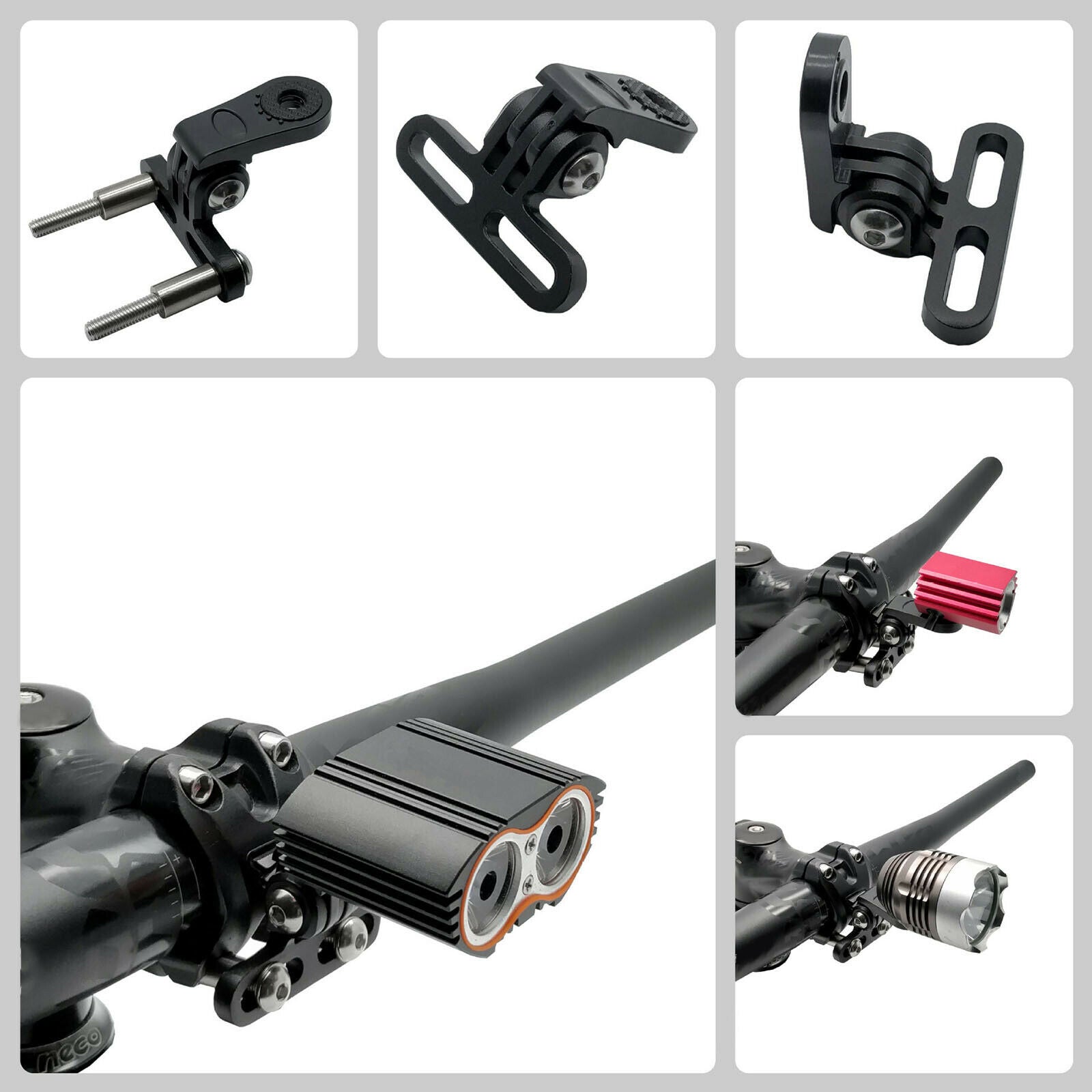 Bike Light Bracket Clamp Front Fork Cycling Holder Cycling Road Bike Parts