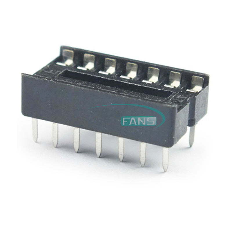 50PCS 14 Pin 14P Integrated Circuit IC Sockets Adaptor Solder Type DIP14