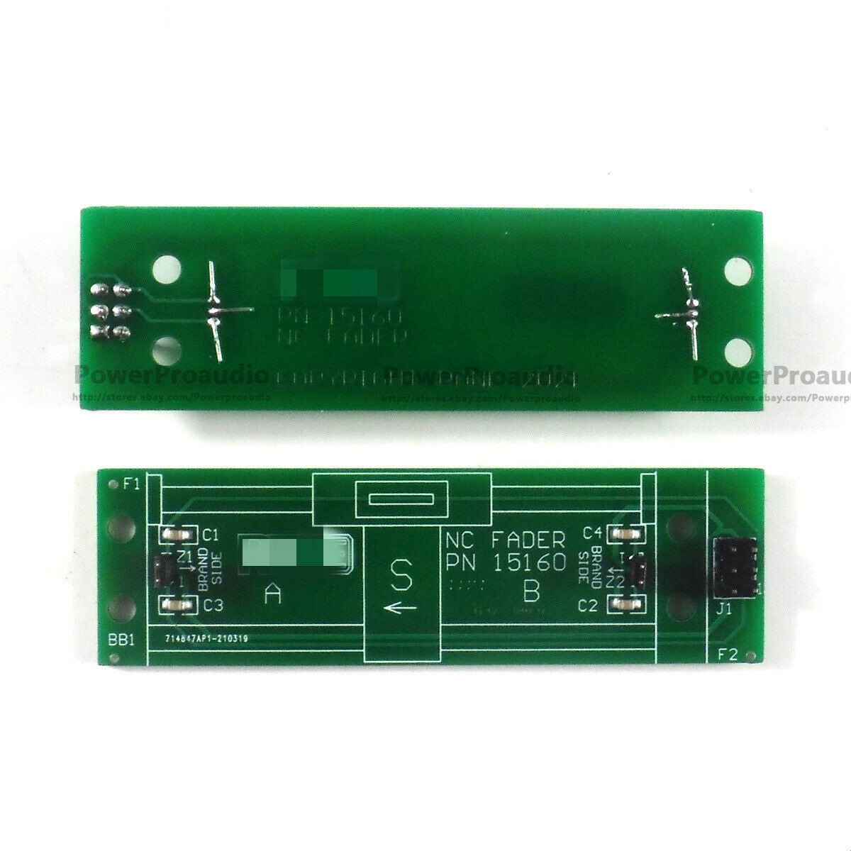 2pcs NC FADER Hall Sensor PCB Assy for RANE TTM57sl, TTM56, TTM56s DJ Mixer