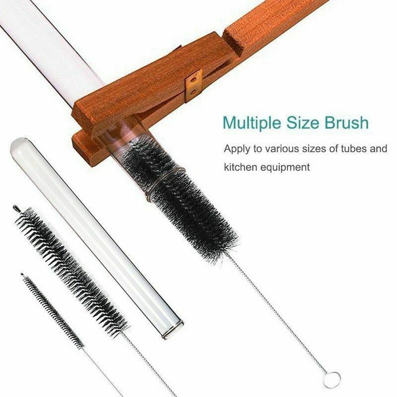Teapot Nozzle Tube Nylon Baby Milk Bottle Cleaning Brush Reusable 10pcs