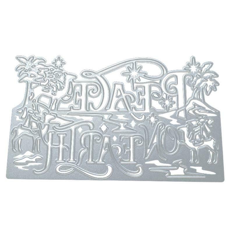 Peace on Earth Metal Cutting Dies Stencil DIY Scrapbooking Album Paper Card Mold