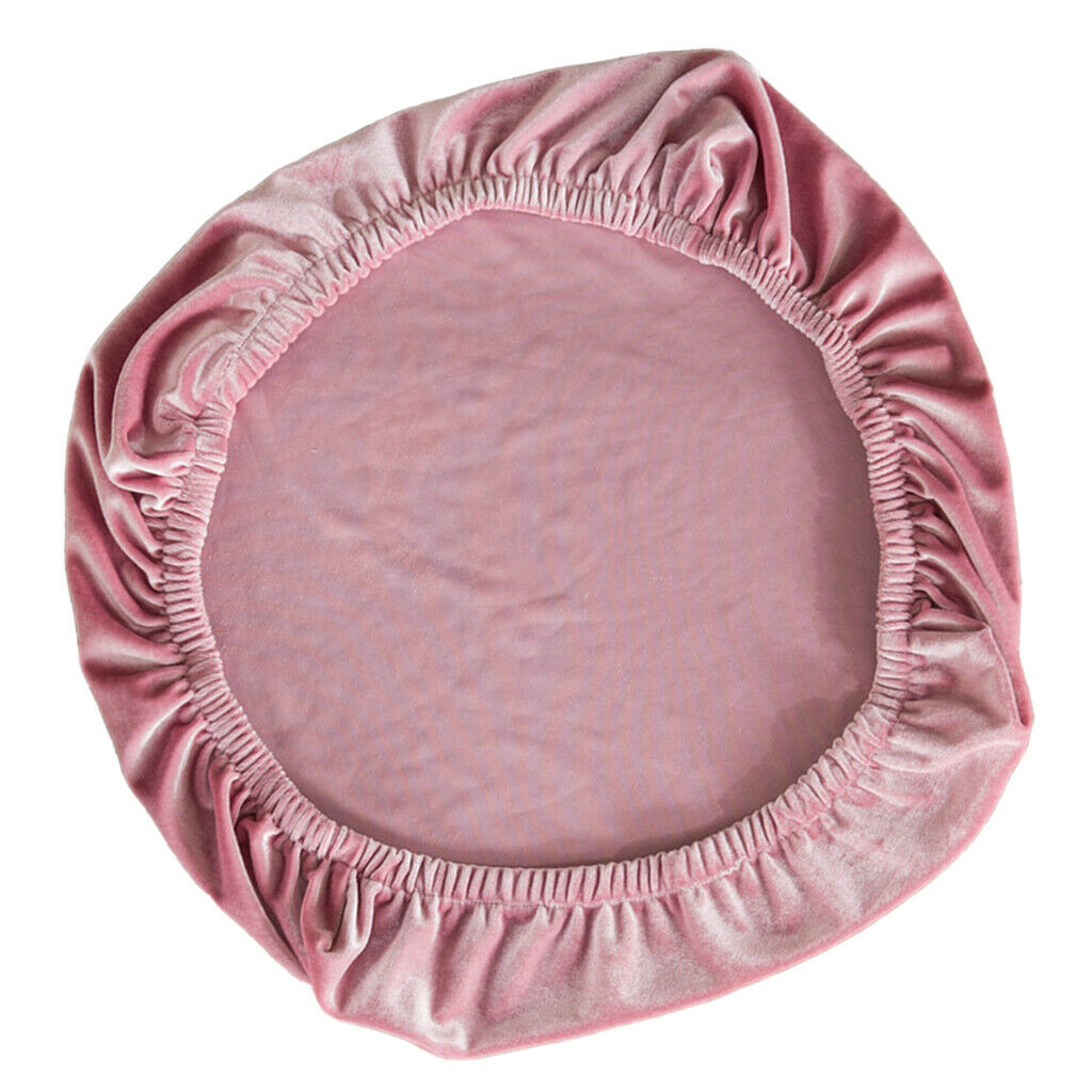 2Pieces Stretch Velvet Chair Covers Universal Soft Cushion Home Decor Pink