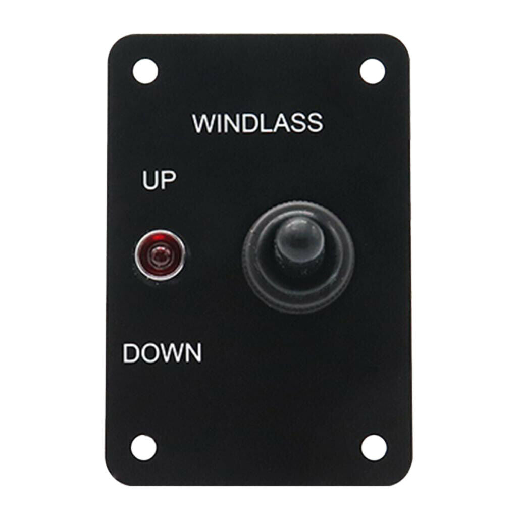 Anchor Windlass Up Down Toggle Switch Panel with LED Indicator 12V Car
