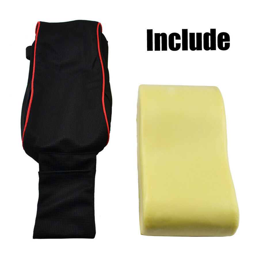 Car Center Console Armrest Pad Arm Rest Protective Case w Phone Card Storage Bag