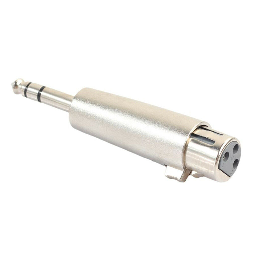 6.35mm Male Plug to XLR Female Plug MIC Audio Adapter Converter Connector