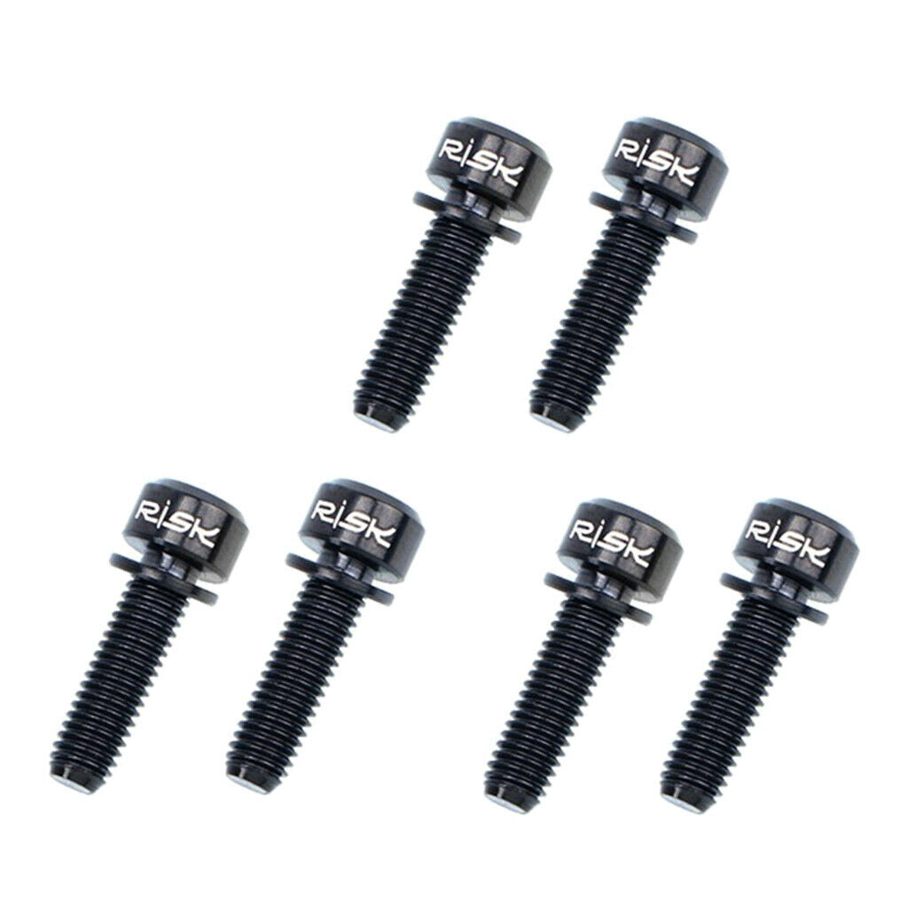 Pack of 12 Titanium Alloy Bike Handlebar Stem Screws Bike Stem Bolts M5x18mm