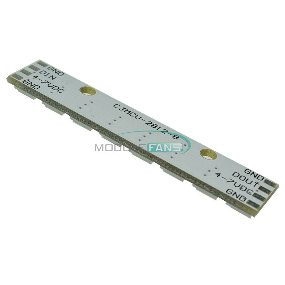 10PCS WS2812 WS2811 5050 RGB LED Lamp Panel Module 5V 8Bit Rainbow LED