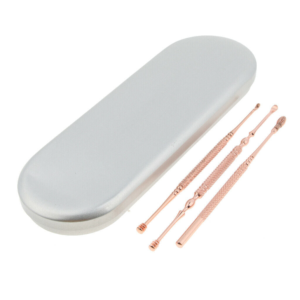 3pcs / Set Stainless Steel Ear Cleaner Wax Cleaner Tools