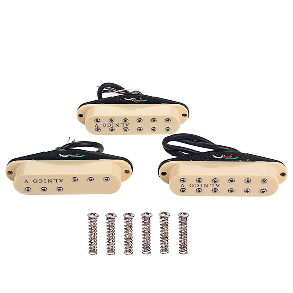 Alnico V Humbucker Pickup Neck/Middle/Bridge Set for ST Electric Accessories