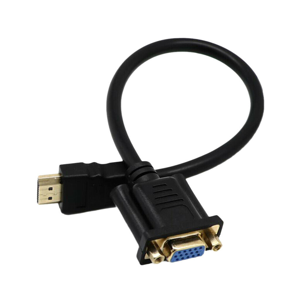 1080P   Male to VGA Female Video Cable Converter For PC DVD HDTV-Black