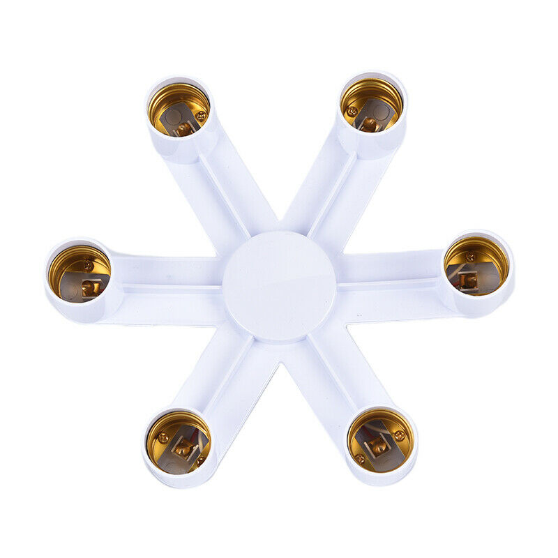 1 To 6 Lamp Holder E27 Socket Base LED Lamp Base Bulb Splitter Holder Conve_ADD