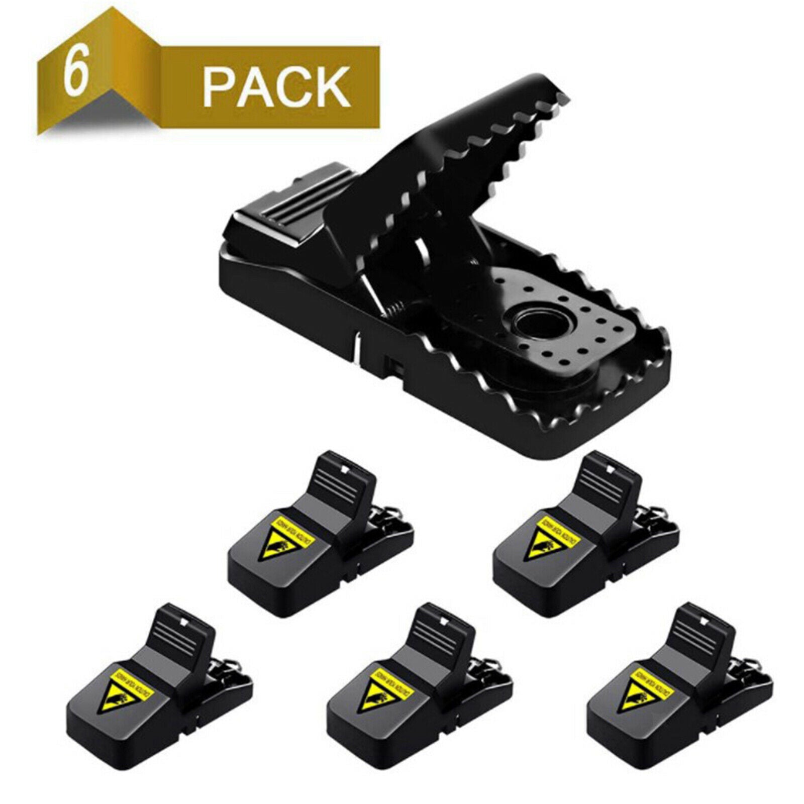 6PCS Mouse Trap Quick Effective Small Rat Snap Traps Killer Spring Mousetrap