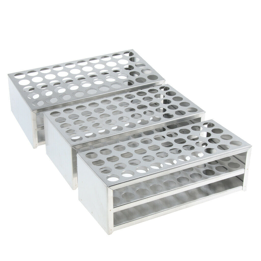 Detachable Centrifuge Tube Rack Stainless Steel 50Holes 21mm dia