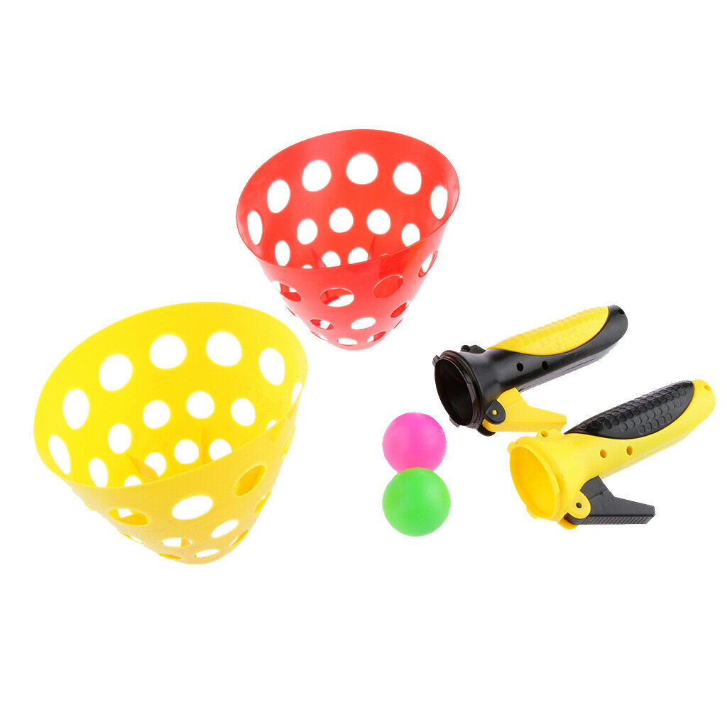 Launch And Catch Ball Double Play Children Outdoor Sports Toys Set Party Fun