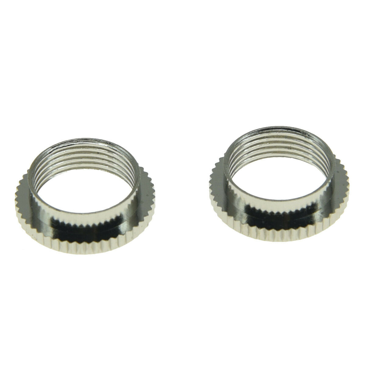 2* 15/32" Fine Knurl Deep Nut Toggle Switch Nut for Gibson/Switchcraft Nickel