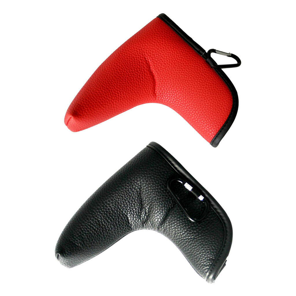 2Pcs Lightweight Golf Putter Head Cover Club Cover Sleeve for Golf Club