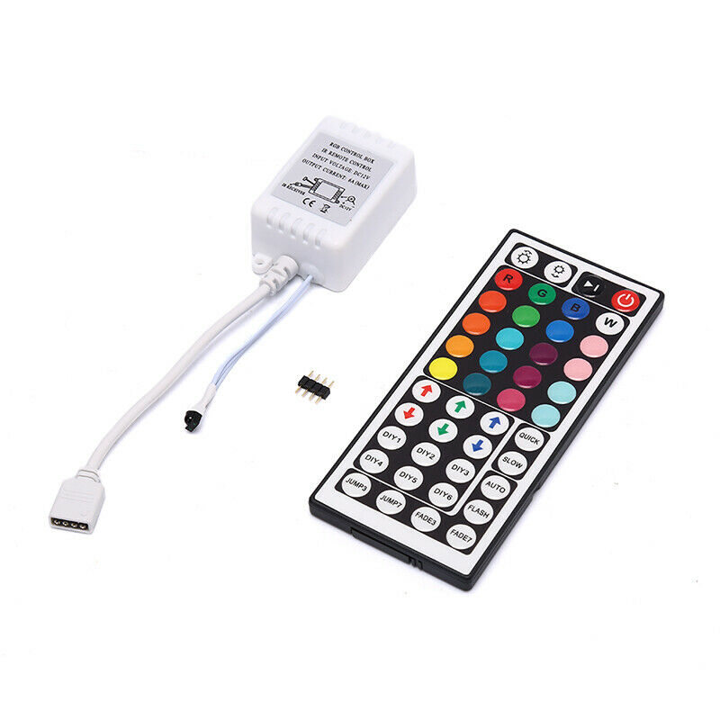 LED Controller 44 Keys IR Remote RGBW Controller DC12V Dimmer Control Box G4BDA