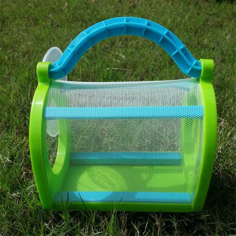 2x Insect Net Box Grasshopper Stick Butterfly Cylindrical Pop-up Cage Habitat
