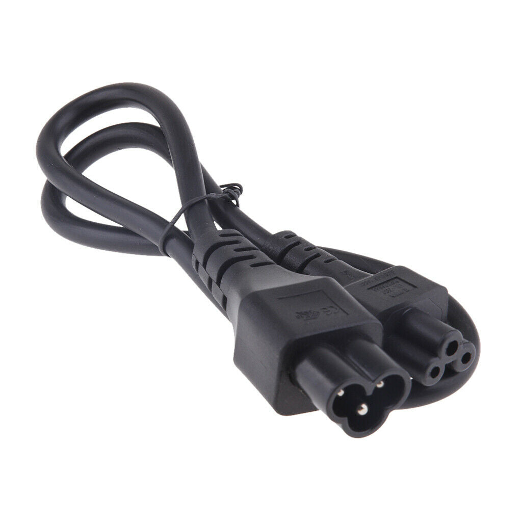 50cm IEC 320 Power Cable Female Micky to Clover Leaf Adapter Lead C5 to C6