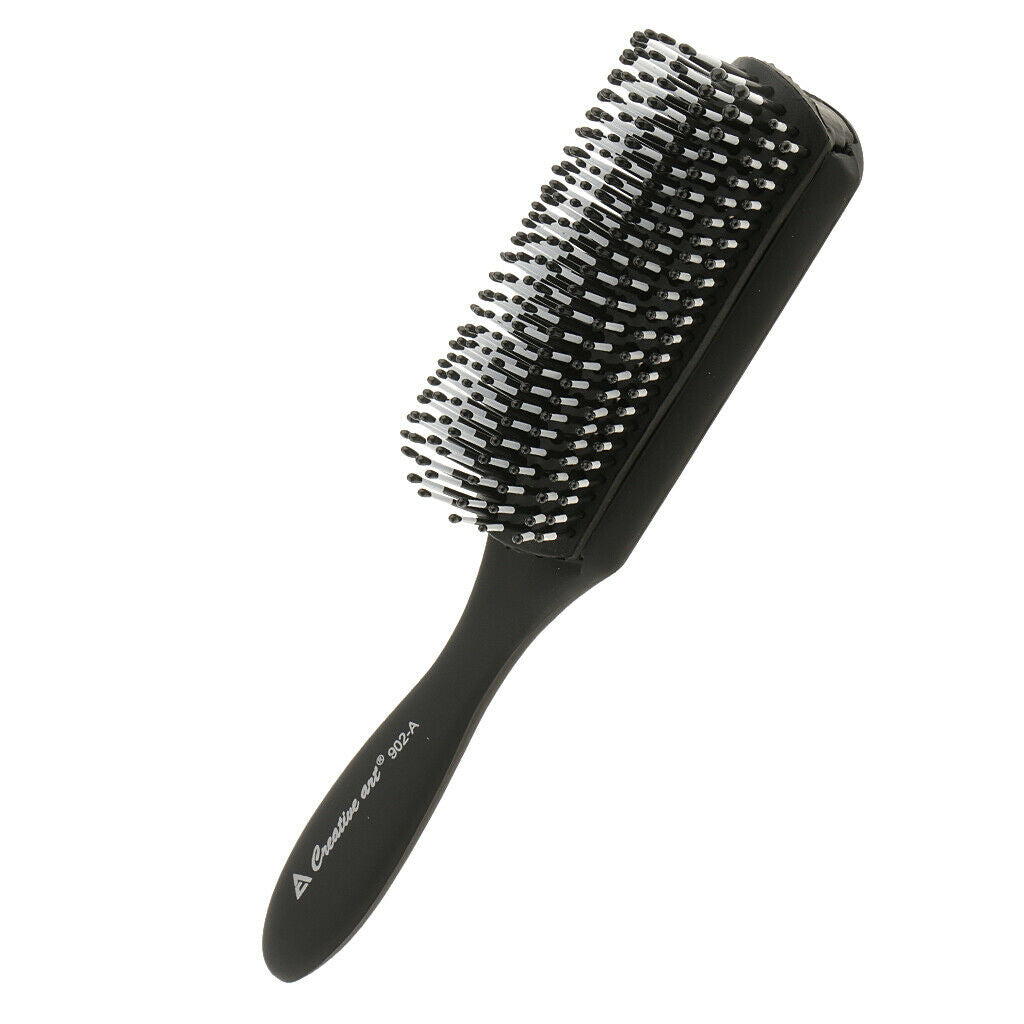 Hairbrush Plastic Antistatic Hair Styling Hairbrush - Black, #B