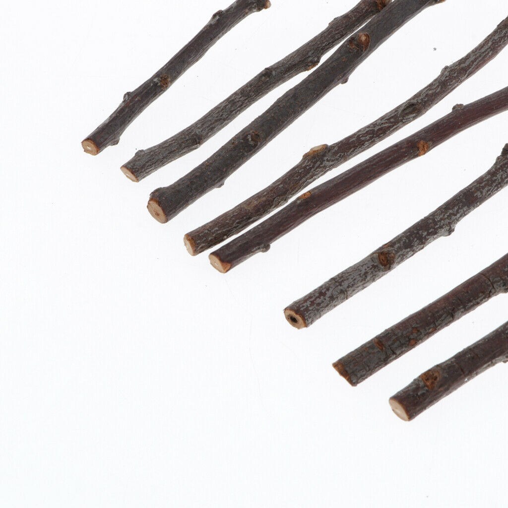 8Pcs Unpainted Natrual Dry Branches Rustic Wood Pieces Wedding Art Decors