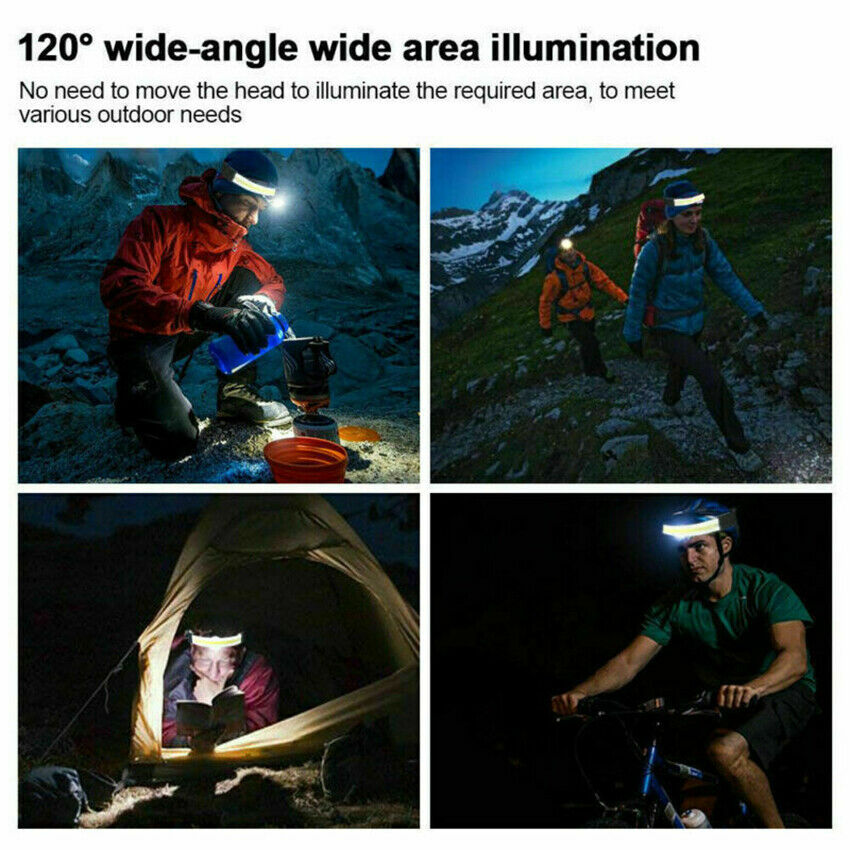 3Mode LED Headlamp Headlight Torch Flashlight Work Light Bar Head Band Lamp