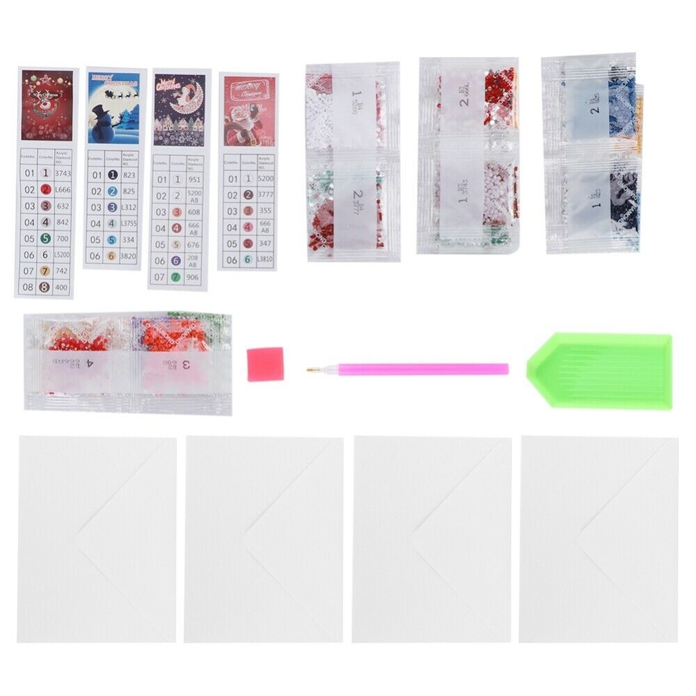 DIY Diamond Painting Greeting Card Christmas Xmas Home Decoration Gift