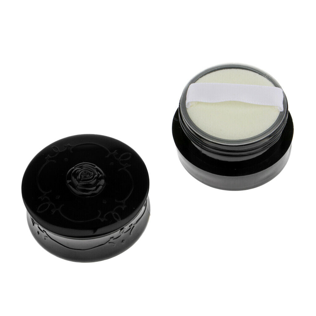 Travel Empty Makeup Loose Powder Container Case with Puff Sifter 2 Colors