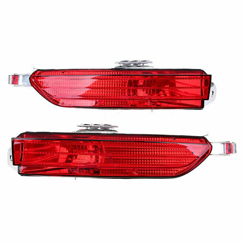 1Pair Rear Bumper Lens Reflectors Fog light For VW Touareg 2011 2012 2013 2014