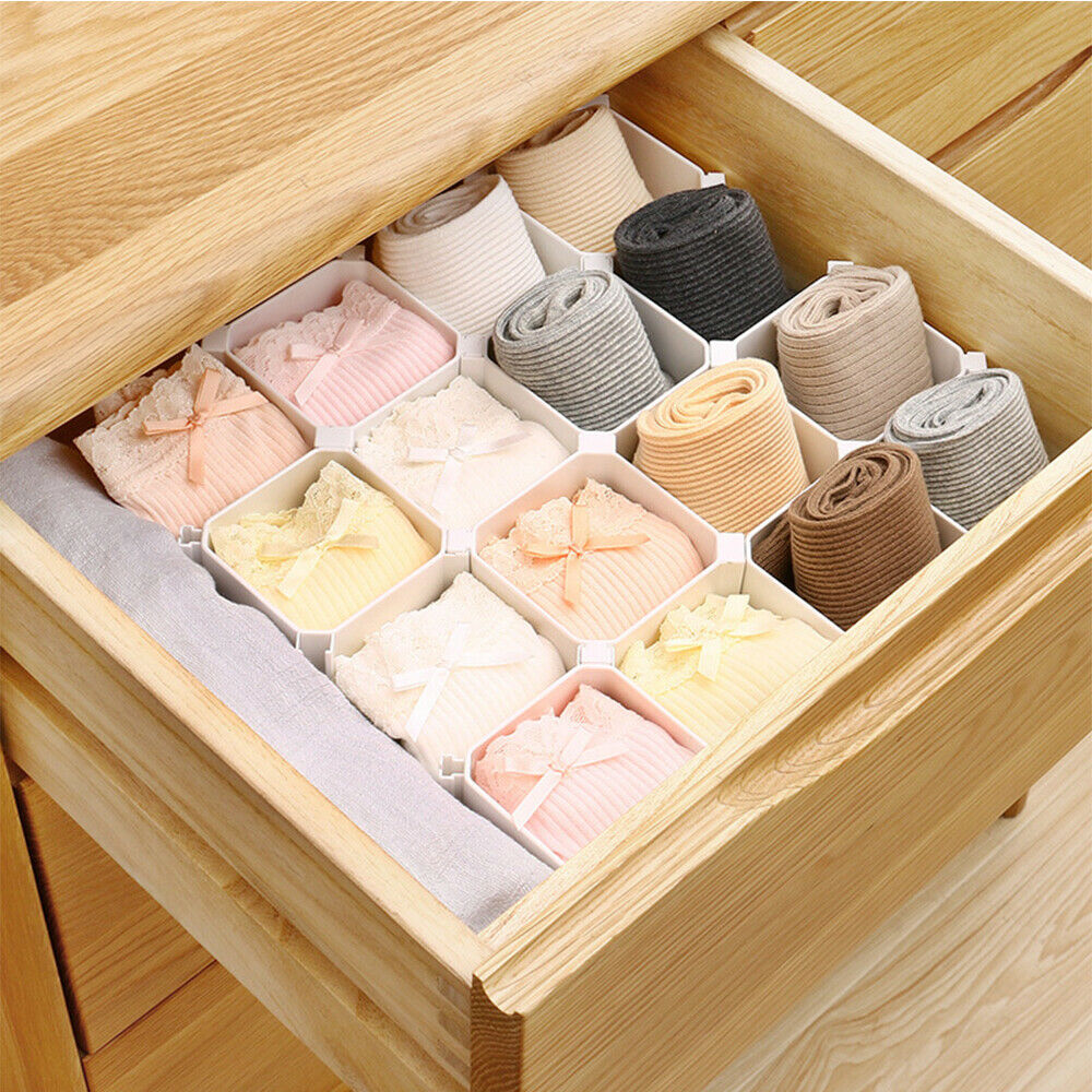 Pack of 18 Freely Combined Cube Drawer Dividers Organizers for Drawers Dressers