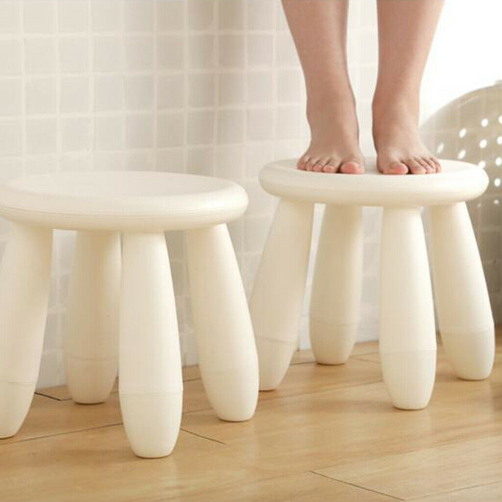 Plastic Kids Children Round Assembling Chair Furniture Chair School White