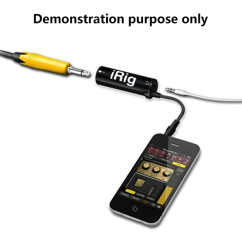 Guitar Interface Converter AMP audio Replacement Guitar Pedal Effects for Phone
