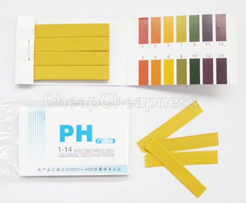 240 tiras de la gama completa ácido alcalino pH 1-14 prueba de papel de to.l8