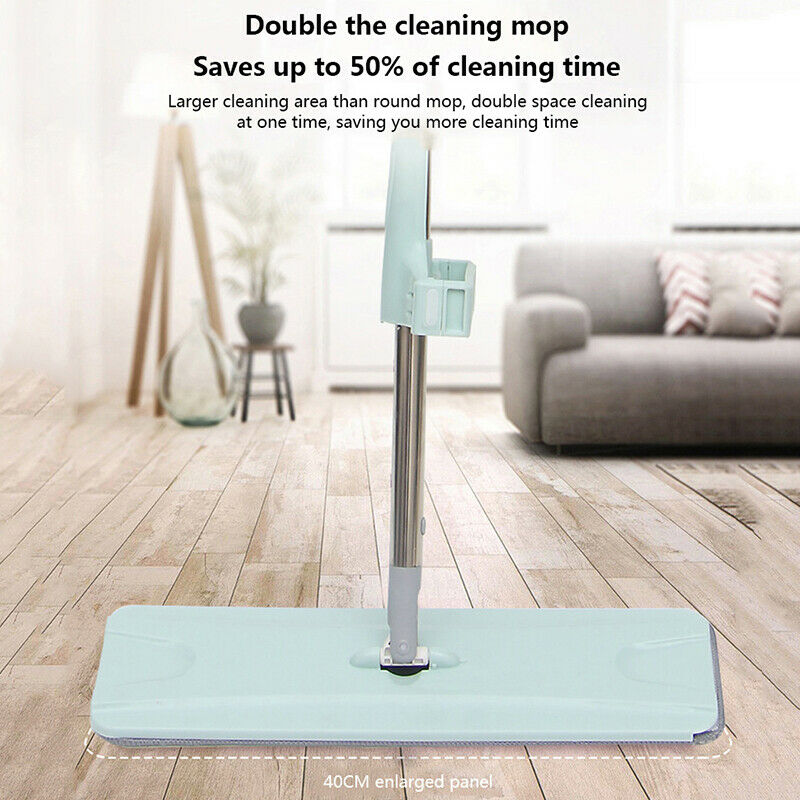 Dry Wet Flat Floor Mop Washable Microfiber Cleaning Pads Home Floor Clean Gj TL
