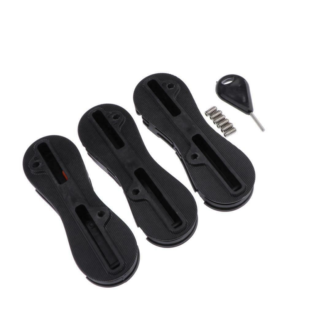 3Pcs Surfboard Fin Box & 6Pcs Stainless Steel Fin Screw and 1 Fin Key for