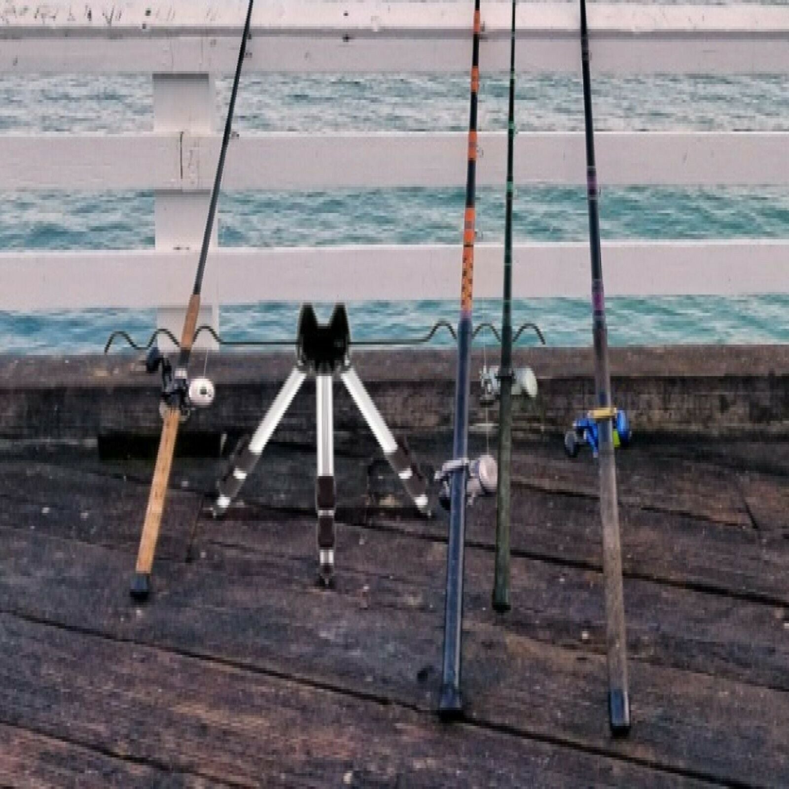 Telescopic Fishing Rod Tripod Stand Rod Holder Gear Ground Holder Bracket