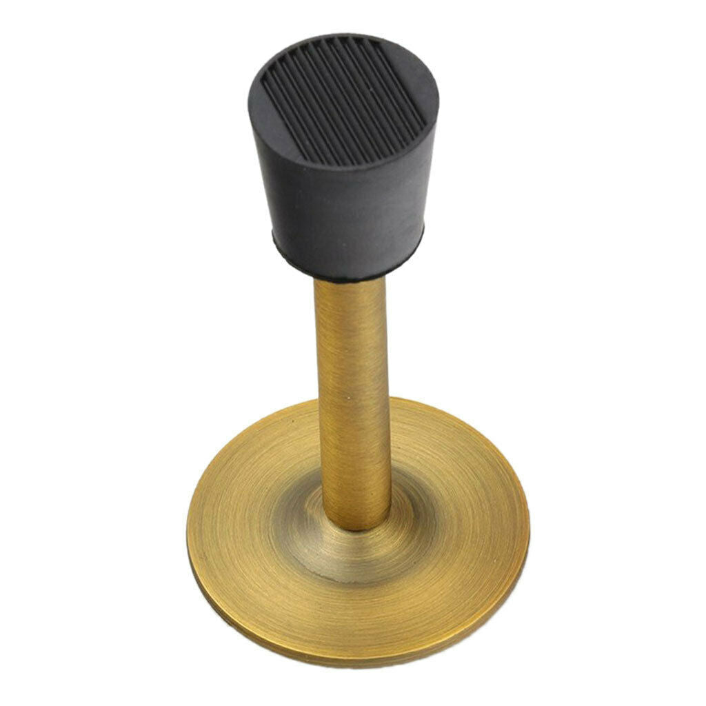 Stainless Steel Door Stop Stopper Wedge Jam Block Home Floor Protector Yellow