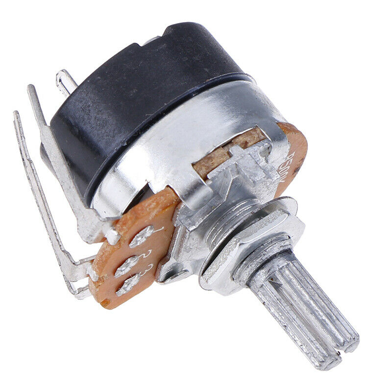 5PCS Switch Carbon Potentiometer B500K WH138-4 Ohm Single Linear With Swit md Lt