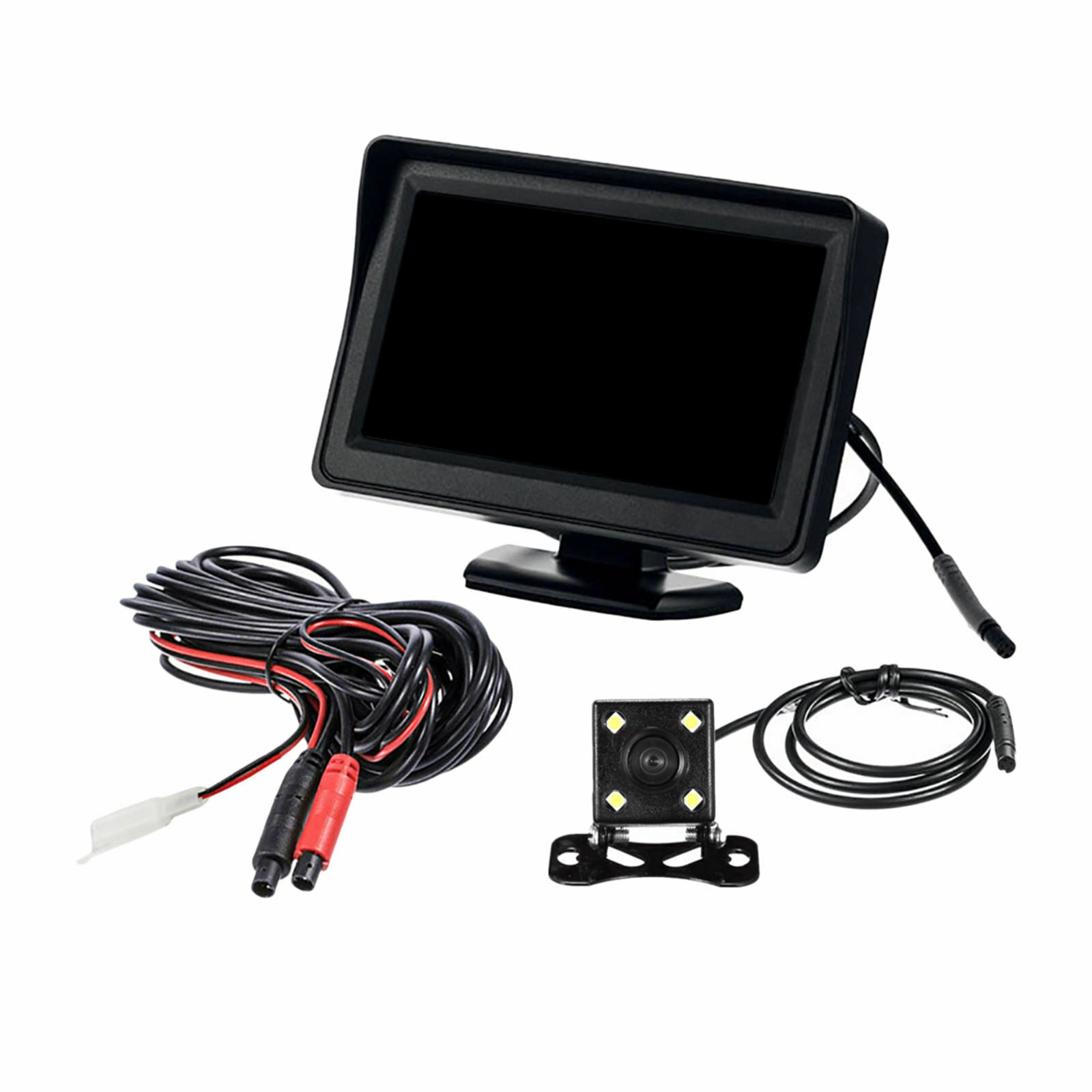4 LED Reverse Camera and 5" Monitor Set Backup Rear Camera with Monitor Kit