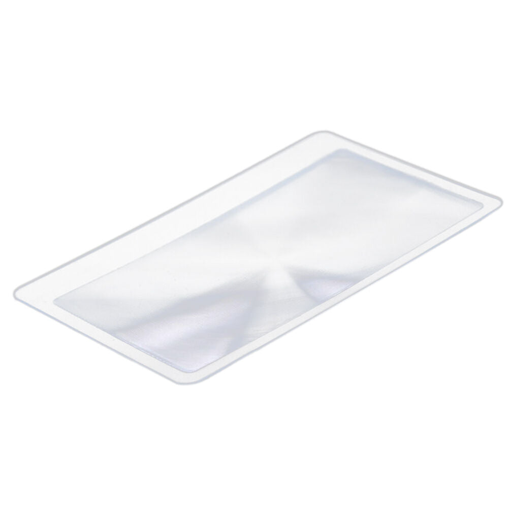 10x Magnifier Credit Card Fresnel Lens Magnifying Sheet Survival Fire Light SJ