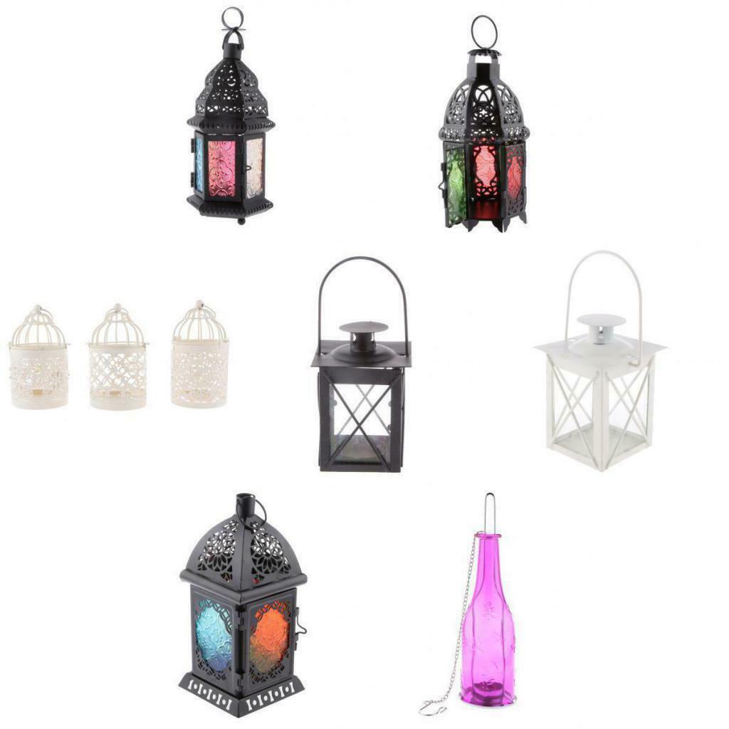 Metal Lock Moroccan Votive Candle