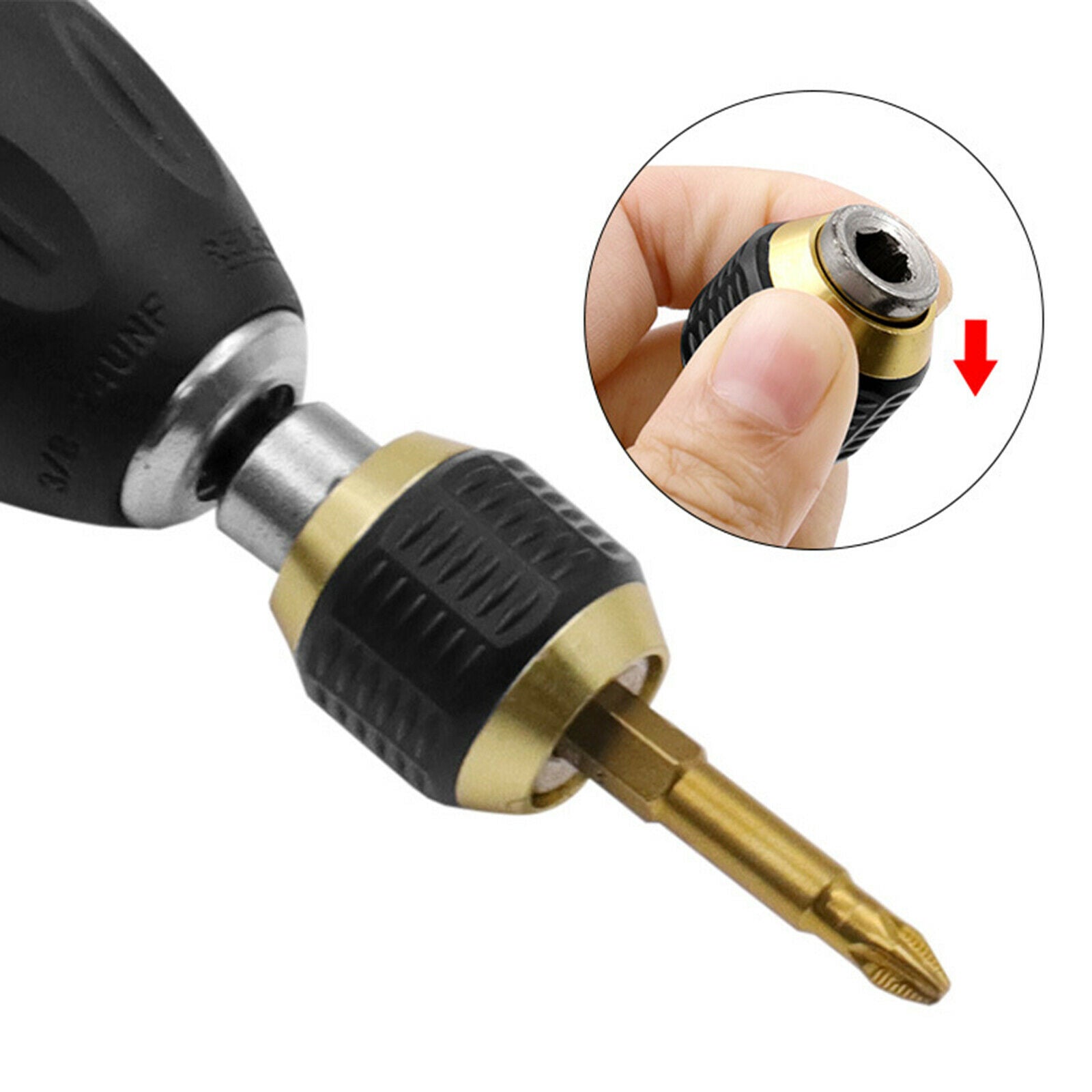 Hexagonal Shank Quick Coupling Hex Change Chuck Driver Bit Holder Chuck Drills