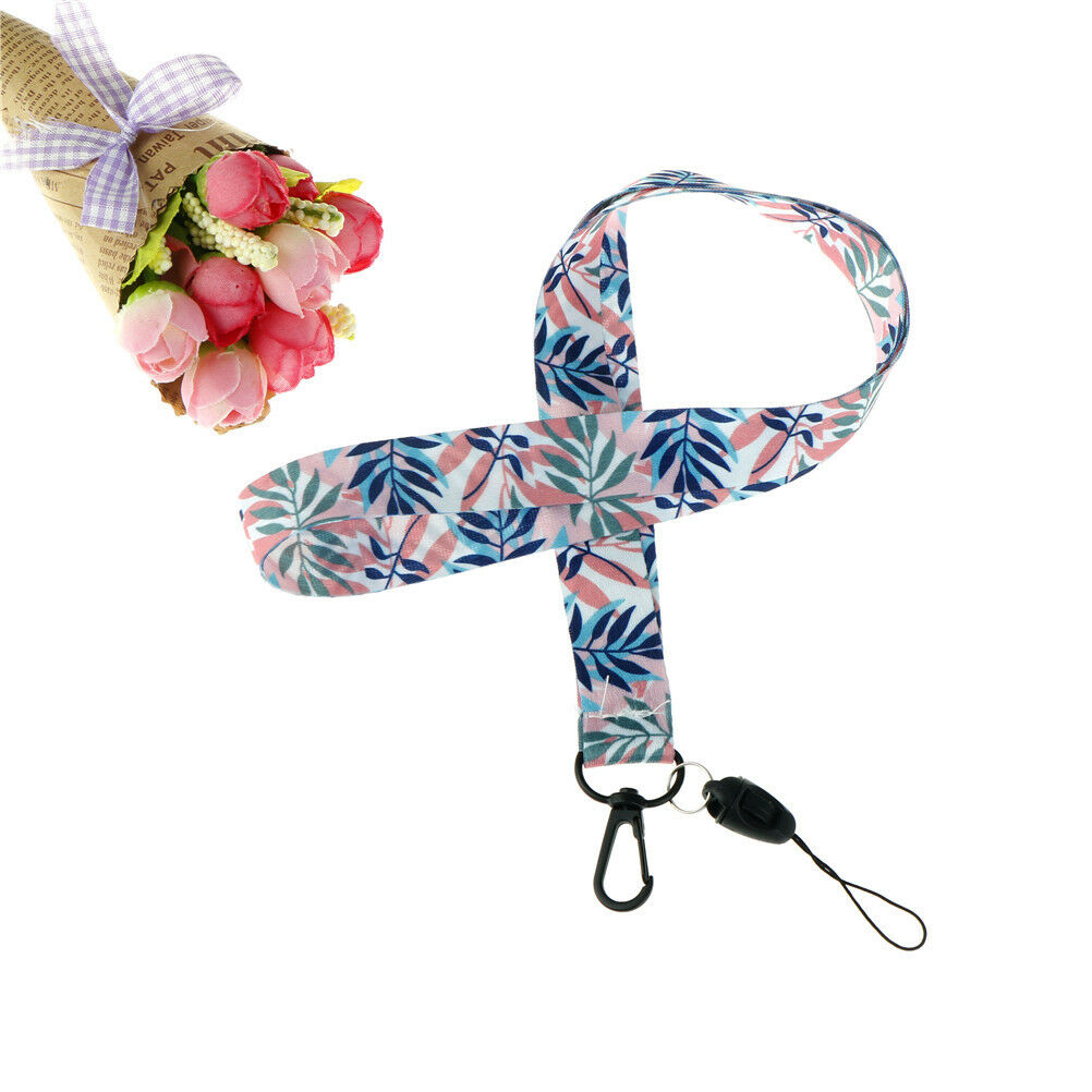 leaves neck strap lanyards for keys phone straps holder diy hang rop.l8