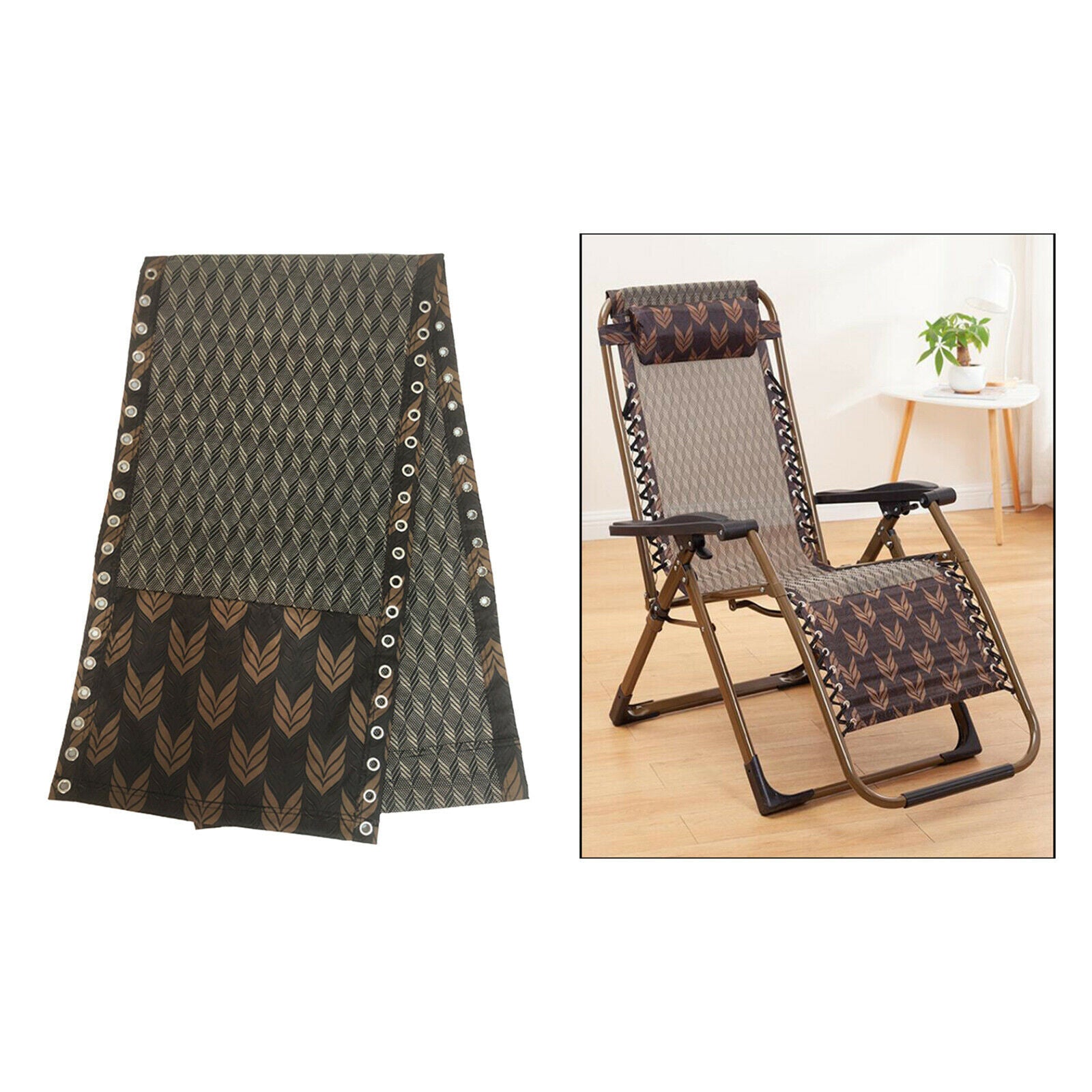 Replacement Fabric for Folding Sling Chairs  Chair Outdoor Lawn diamond splicing