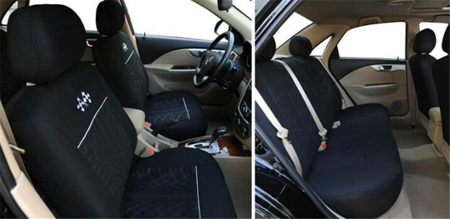 5 Seats Full Set Universal Sports Car Seat Cover Protector Interior Accessories