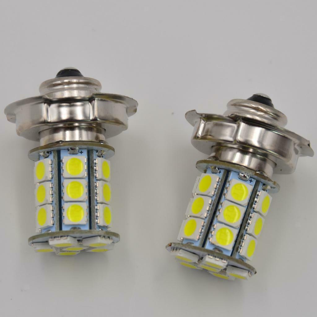 Lots 2 Universal New 12V P26 S 24W 24 LED Motorcycle Headlight Lamp