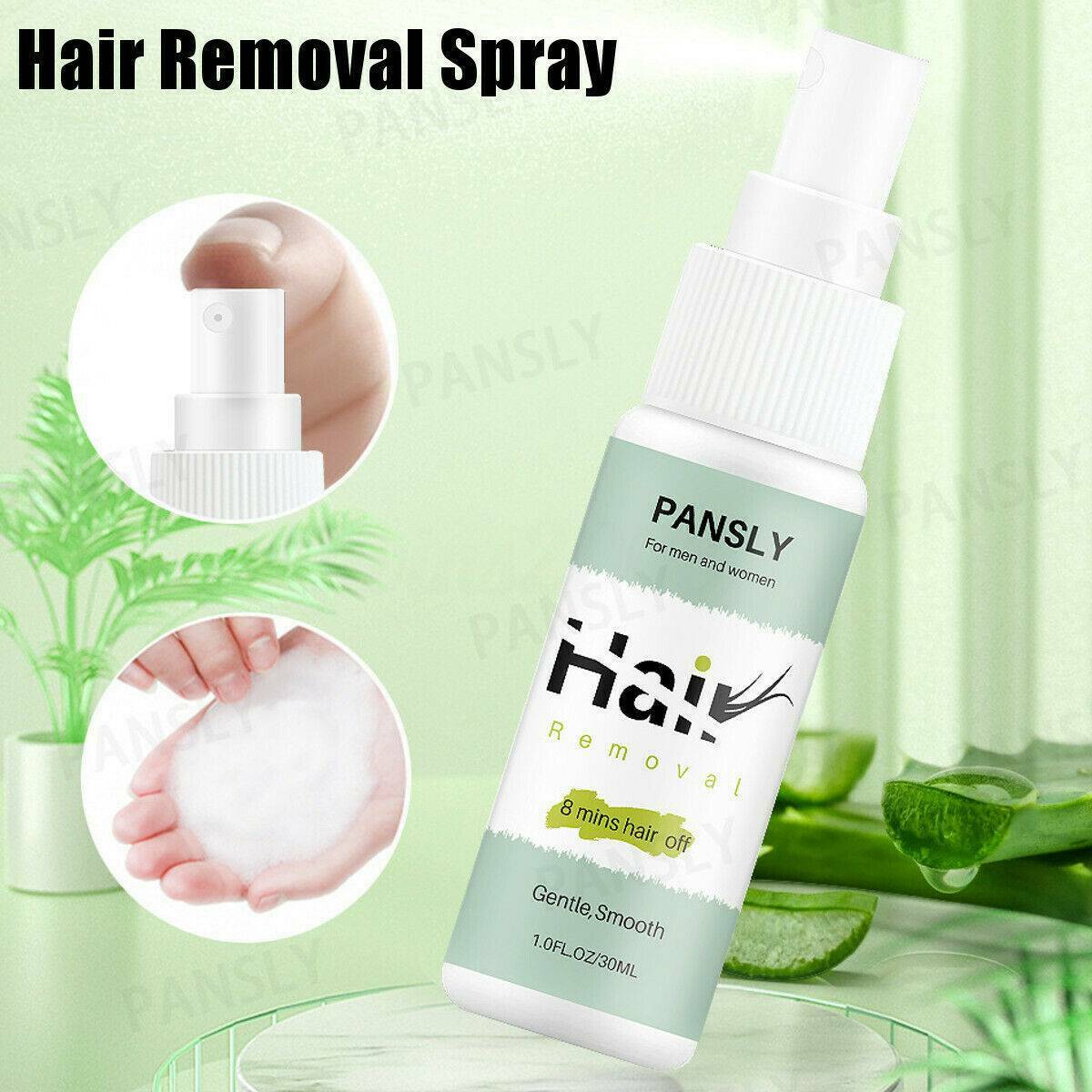 Pansly Herbal Permanent Hair Remover Spray Repair Nourish Smooth Body Private