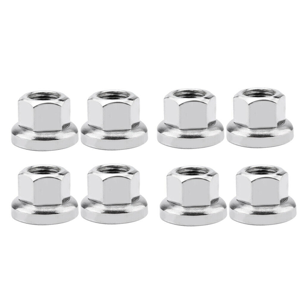 4Pair Bike Axle Nuts Bicycle Bolt Flange Road Mountain Cycle Replacement