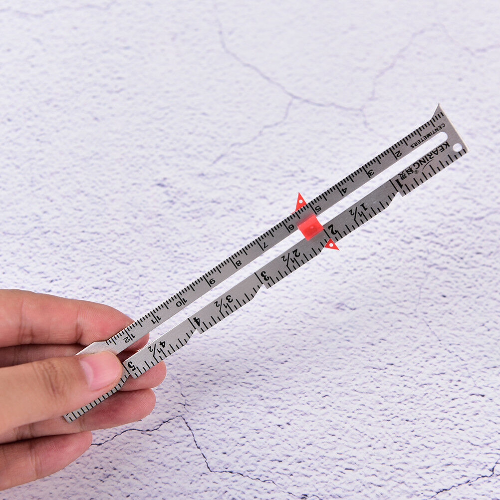 1X 15cm Hemline sewing gauge ruler cloth sewing measure gauging tailorin.l8