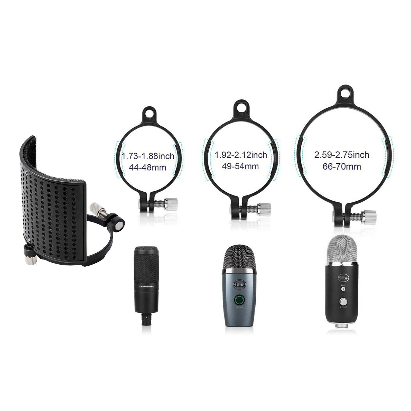 Microphone   Filter For Blue Yeti and Any Other Microphone Wind   Screens